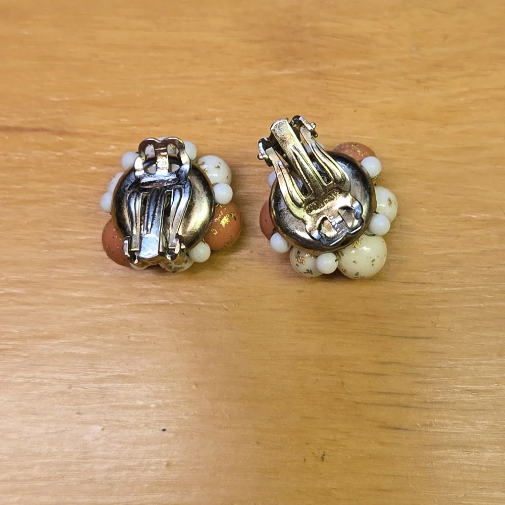 Vintage clip on earrings